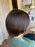 髪質改善/うる艶トリートメント/秋カラー/ショートボブ/時短ヘア