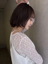 サンドイエナ 横浜店(sand yena)&nbsp;くびレイヤーボブルフネビージュ小顔ワンレンこなれミディ