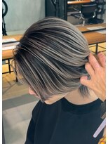 サロウィン 下北沢(SALOWIN) コントラスト強めなくすみベージュのバレイヤージュ