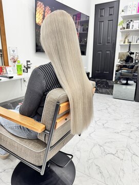 チュダック(ChuDuck) 【天神】色落ちも可愛いミルクティー/ケアブリーチ/ダブルカラー