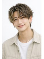 ジャムヘアー プール(JAM hair POOL)&nbsp;ハイトーンハイライトで魅せる「都会的センターパート」