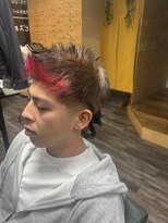 髪きる、ところ。&nbsp;デザインカラー×スパイキー