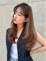 ロンドシトリン 四条烏丸(Lond citrine)&nbsp;ダークパープル/クラゲカット/顔周りレイヤー/ミルクブラウン