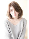 【ohana/表参道】グレージュナチュラルストレートのモテ髪