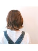 Hair salon Lotus 外ハネボブ  ベージュグラデ