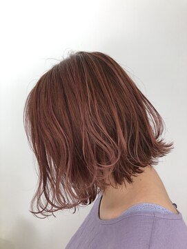 ブレンズオブアーツ(Blendz of arts) スモーキープラムカラー×くびれボブ