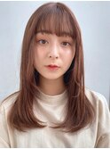顔まわりカット/大人かわいい/小顔カット/伸ばしかけ