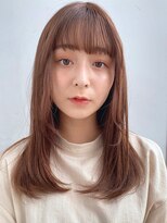 顔まわりカット/大人かわいい/小顔カット/伸ばしかけ