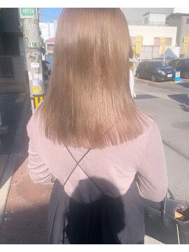 アンドスタイル(&style) 【大名店　江藤】ベージュ　ケアブリーチ  グレージュ