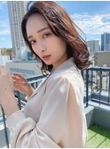 ワンホンミディアム_グレージュ_大人かわいい