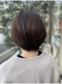 ツヤはしっかりまとまりやすいショート