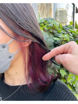 アクト 十条店(ACT) イヤリングカラー/ピンクパープル/インナーカラー