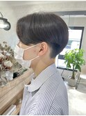 20代～30代センターパートハンサムショートメンズカット［仙台］
