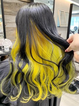 トルネード(TORNADO) ヒロアカ上鳴電気推しカラーイエローインナーカラー