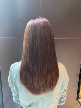 ルルディ バイ アフロディーテ銀座(luludi by APHRODITE) 黒髪/グレーベージュ/レイヤーロング/前髪パーマ/銀座