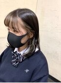 ○フェイスフレーミングカラー×ベージュ