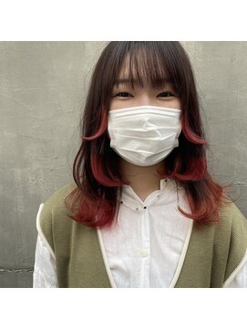 テーラヘアー 幕張本郷店(TELA HAIR) ニュアンスカラー☆レッド