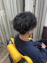 ラボーテイサミヘアーイースト(La.beaut'e ISAMI HAIR EAST)&nbsp;MEN’S HAIRハイライトマッシュパーマ〈理容室〉東浦和メンズ