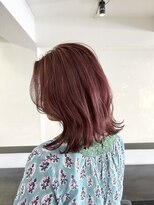 小森谷,切りっぱなしボブ,美髪,ピンクブラウンピンクカラーg100