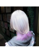 ジルバイジゼル(JILL by GiseL)&nbsp;中世ウルフ/メンズウルフ/ハイトーン/ダブルカラー/ホワイト