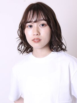 グラシアス(gracias) 似合わせカット前髪イメチェンこなれミディウェーブパーマ1002