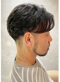 ビジネス 爽やか ニュアンスパーマ　ニュアンスデザイン 好感度