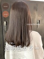 ヘアーアイストゥーレ(HAIR ICI TRE)&nbsp;透明感カラー ココアブラウン　秋冬カラー