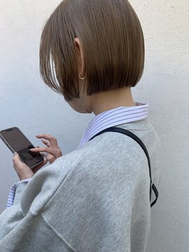 フェンヘアーアイス 中目黒(Fen.hair ici) 透明感♪髪質改善カラー小顔艶感ミディミルクティーベージュ