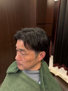 バーバーリング メソッド(BARBERING METHOD) ニュアンスパーマセンターパート