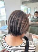 白髪ぼかしバレイヤージュ