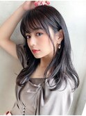 【NEW OPEN】小顔前髪あり後れ毛サイドバングメルティカラー
