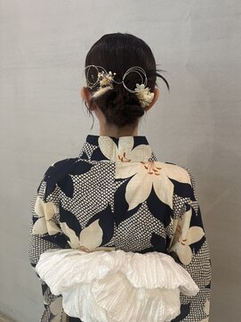 ラブハーツアンドビーウメダ(luve heart's And Be umeda) 浴衣ヘアアレンジ