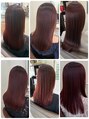 ヘアアンドネイル シーソー(Hair&Nail Seesaw)&nbsp;赤系のカラーも人気です。