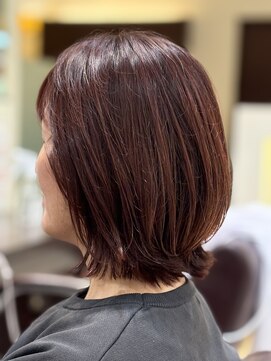 エアリー質感のシフォンボブ