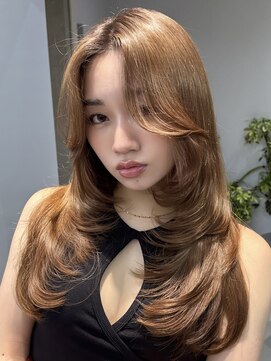 ヴェイン 渋谷(vain) ザクザクレイヤー毛流れロングヘア