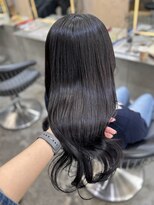 ロンド 表参道店(Lond)&nbsp;ミディアムレイヤーカット/髪質改善/韓国/黒髪/小顔/前髪