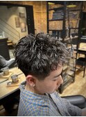 ボックスショート＋ピンパーマ
