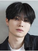 韓国ラウンドシースルーマッシュビジネスヘアニュアンスパーマ