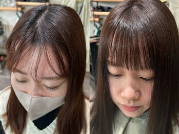 グリンプス(Glimpse)の写真/大人女性の悩みに寄り添う！ヘアリセッター×クロスパーマで前髪割れ目・生えぐせ改善！理想の髪へ☆