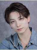 フェザーショートセンターパート