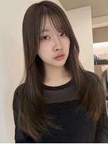 リリット(ReLit)&nbsp;ハイライト髪質改善オリーブグレーココアベージュ黒髪クラゲヘア
