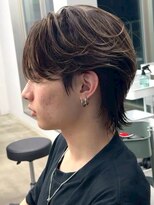 セプト 博多(SEPT.) ブラウンアッシュ ウルフカット マッシュ フェザーパーマ 20代