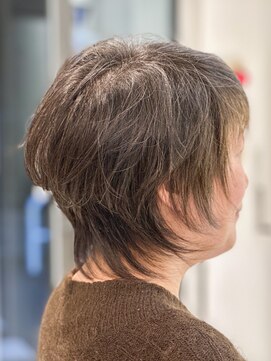 サロンイクエヤマザキ 麻布十番(SALON IKUE YAMAZAKI) 髪に優しい白髪染め[麻布十番/ショート/50代/60代/ノンジアミン]