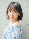 春先取り大人気軽めボブ