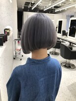 アース 札幌駅前店(HAIR&MAKE EARTH)&nbsp;ブリーチ2回ブルーシルバー