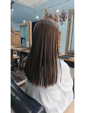 リブ バイ アベイル(LIB by Abeille) キレイめストレート！/アッシュオリーブ/30代/40代/50代