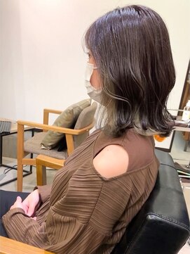 シェルハ(SHELHA) 【橿渕昭希】グレージュ×インナーカラー