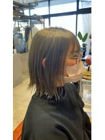 クルニエ(crenier)&nbsp;●crenierで作るオリーブグレージュのボブ●