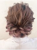 デザインカラー/レイヤーカット/ウェットヘア/夏のヘアアレンジ