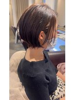 ボニークチュールドットエス(.S)&nbsp;40代大人のショートボブ・白髪ぼかし・◎30代40代50代60代